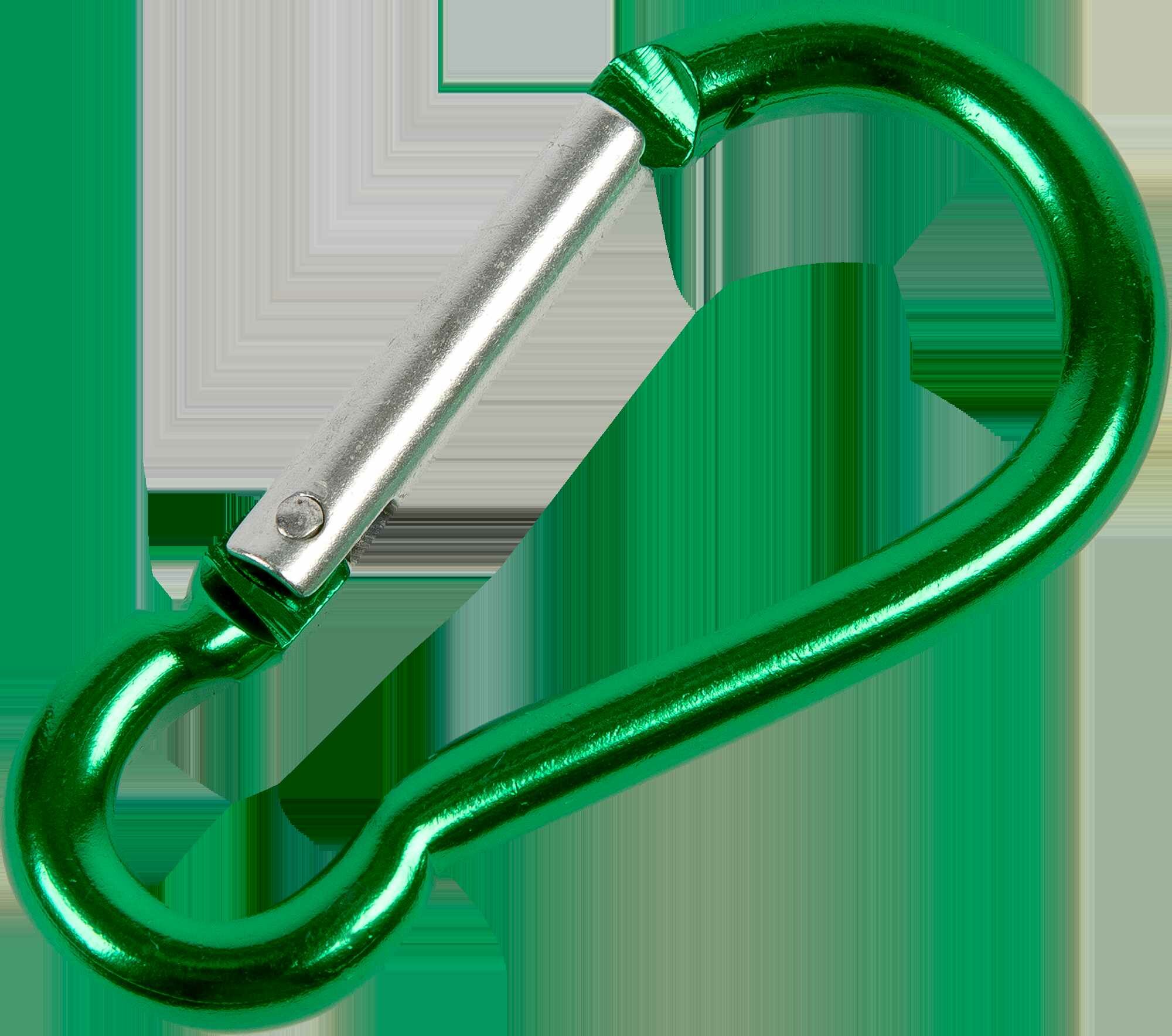 Карабин Standers 70 мм алюминий цвет зеленый