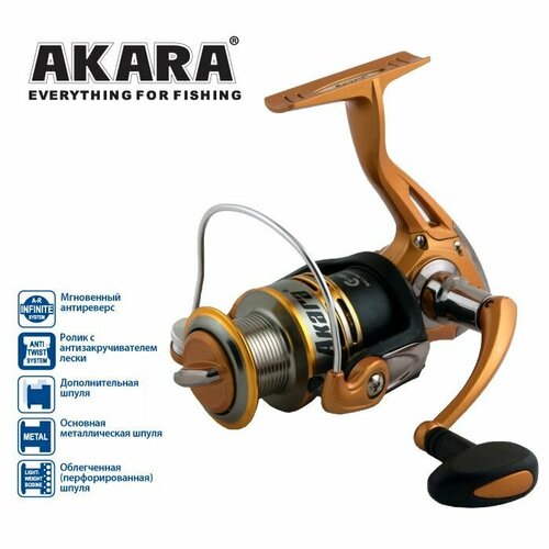 Катушка Akara Demetra FD3000A 5+1bb з/ш катушка akara optima 500 4 1bb з ш