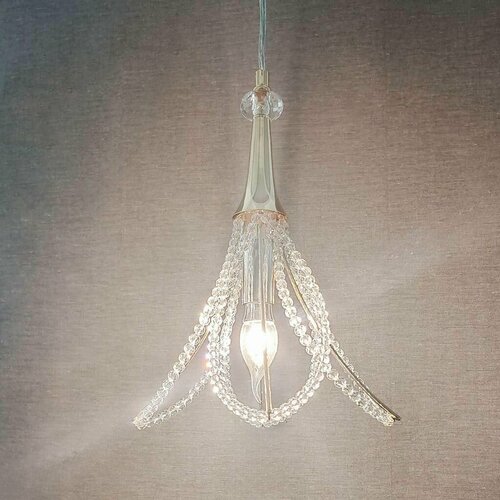 LILY Подвесной светильник одиночный Notte Giorno Кристалл+Золото