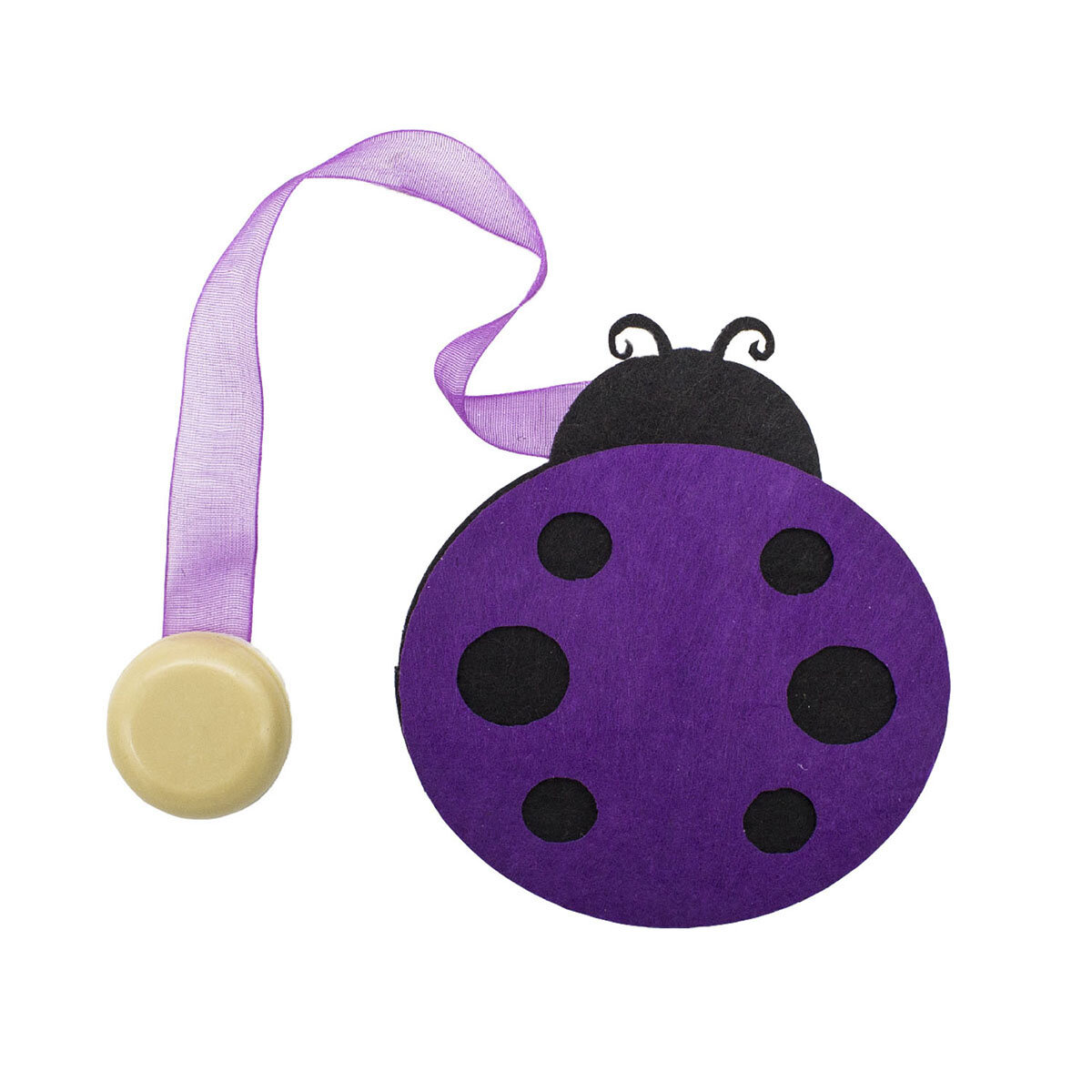 Клипса-магнит из фетра для штор 'божья коровка' Astra&Craft, 0368-0175, 2 шт (упак), C284/C071