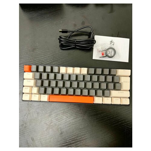 PANTEON T3 PRO BS HS RGB Grey-Ivory (35) Механическая клавиатура ( Jixian Black, 61 кл, HotSwap, USB) panteon t3 bs hs rb grey white 36 механическая игровая клавиатура