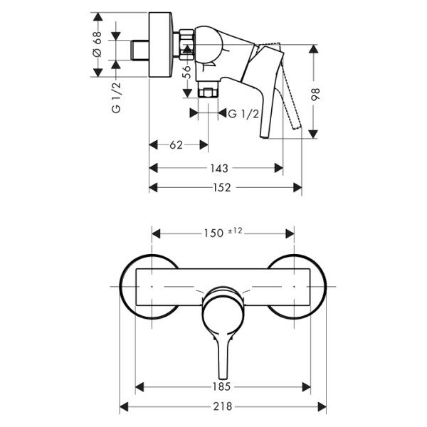 Смеситель для душа Hansgrohe - фото №10