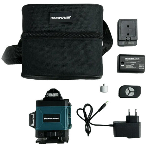 Лазерный уровень ProfiPower NL-7016G (16 зеленых лучей, сумка) — фото 1