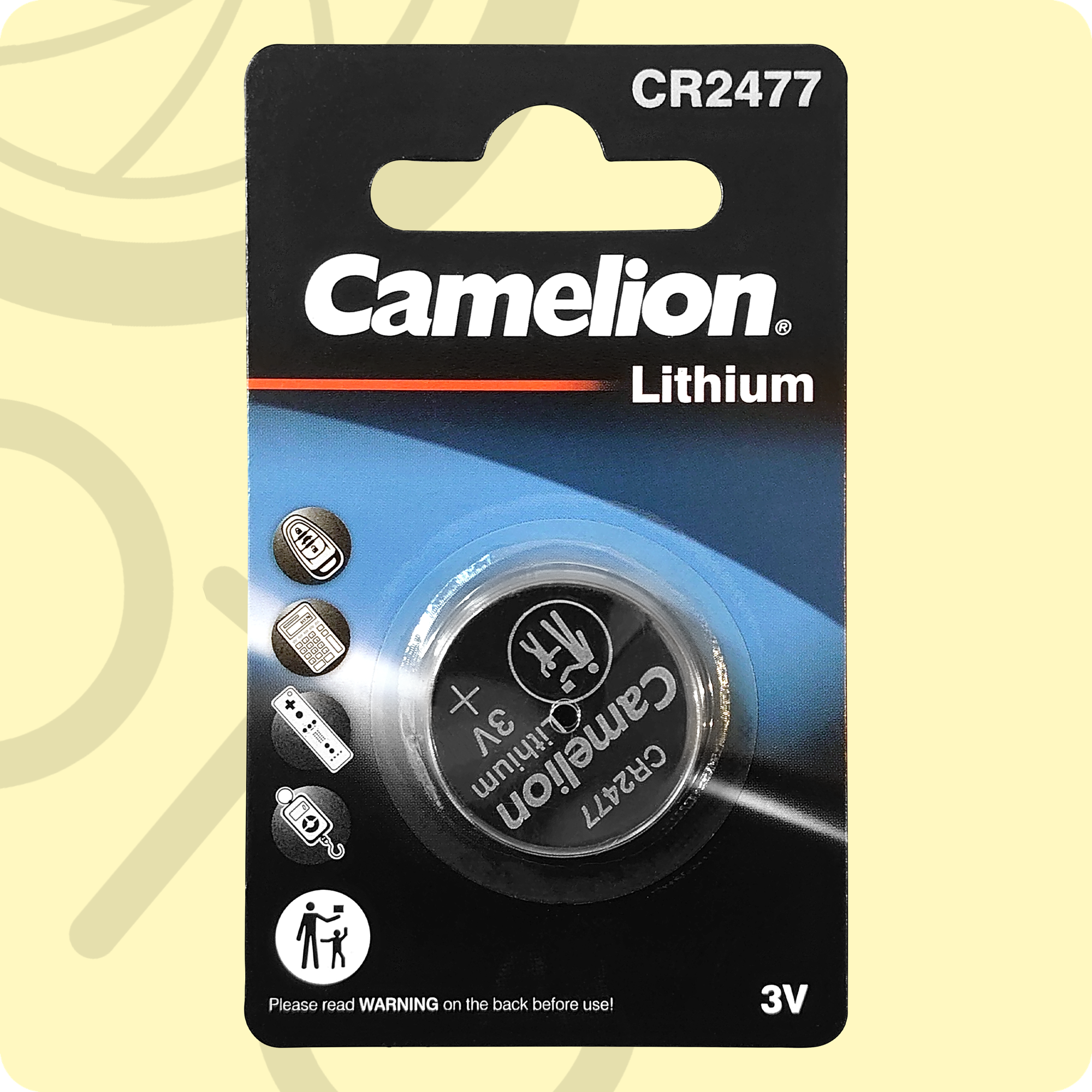 8660 Элемент питания литиевый CR CR2477 BL-1 (блист.1шт) Camelion - фото №15