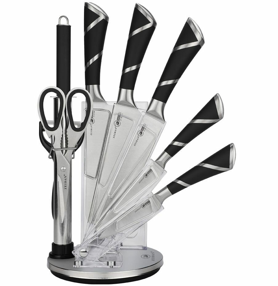 Набор ножей ZEIDAN 8 предметов на подставке