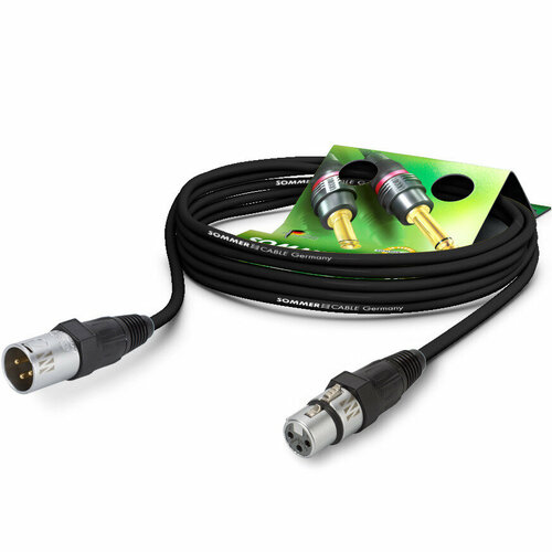 Кабель аудио 1xXLR - 1xXLR Sommer Cable GA1B-1H00-SW-SW 100.0m кабель аудио 1xxlr 1xxlr sommer cable me25 225 1h00 sw 100 0m