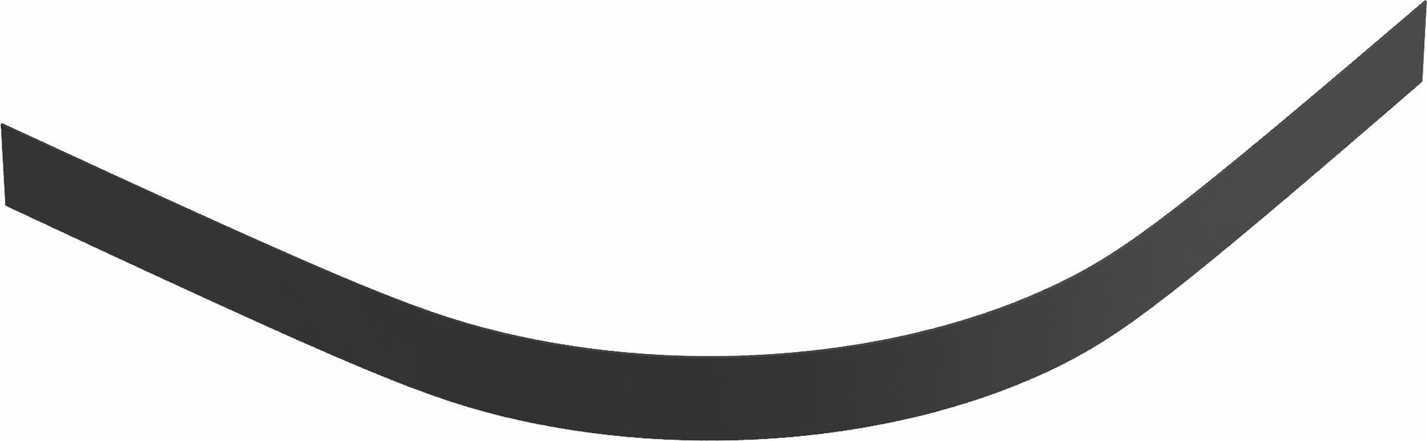 Панель душевого поддона Keram 1/4 круга ABS-пластик 90x90 см цвет черный
