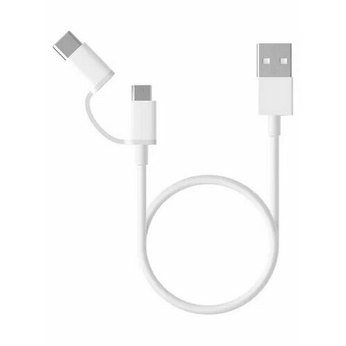 кабель xiaomi usb a Кабель Xiaomi Mi 2-in-1 USB Cable Micro USB to Type C (100cm) X15303 (524511) (X15303)