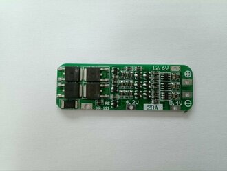 BMS плата контроллер заряда для 3-х Li-Ion аккумуляторов с защитой ток 20А 3S (НХ-3С-FL20) (EM-842)