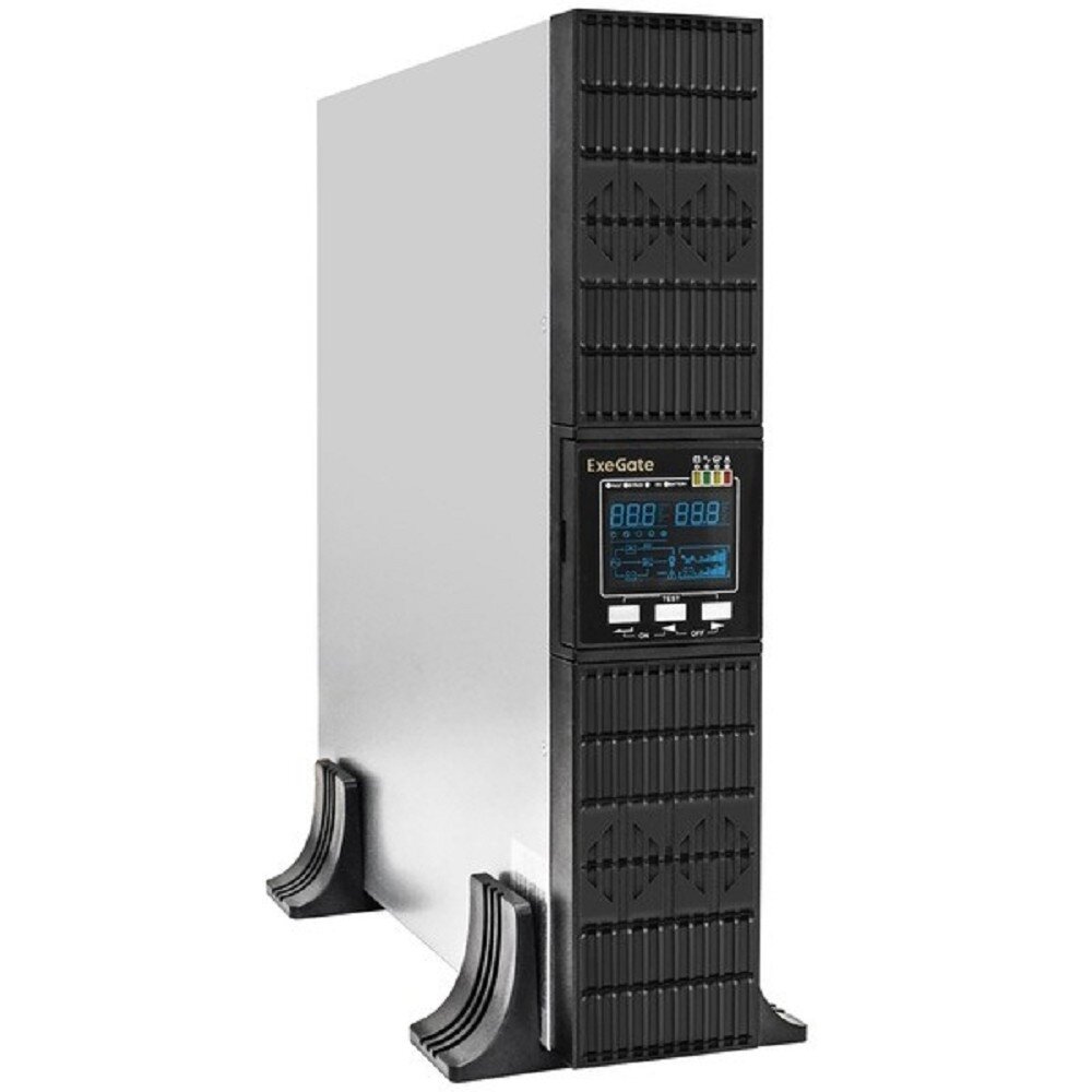 EXEGATE ИБП Exegate EX293050RUS ИБП On-line ExeGate PowerExpert ULS-3000. LCD. AVR.1SH.2C13. USB. RS232. SNMP.2U