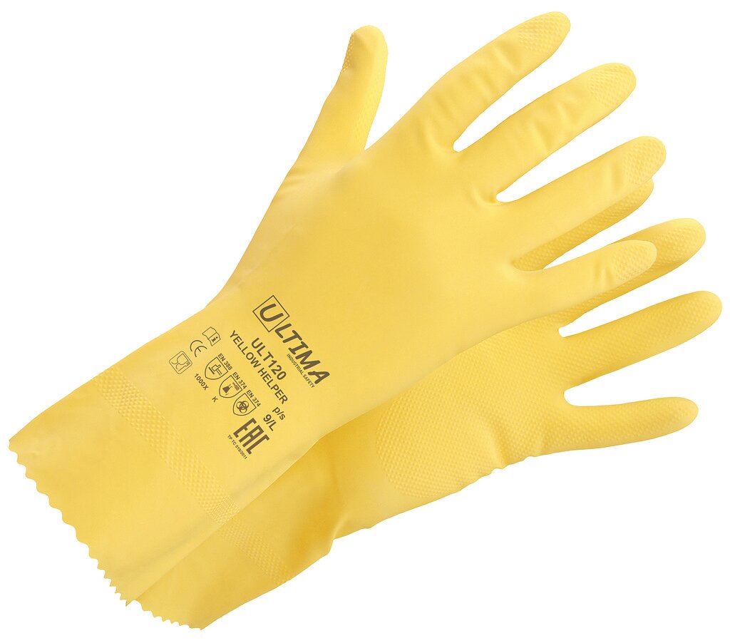 фото Перчатки латексные YELLOW HELPER ULT120