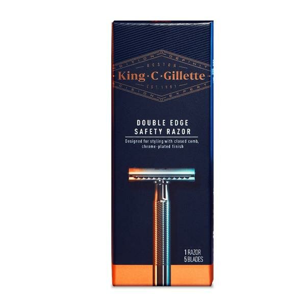 King C Gilette Double Edge Saftey Razor — это высококачественная бритва с пятью лезвиями (Из Финляндии)