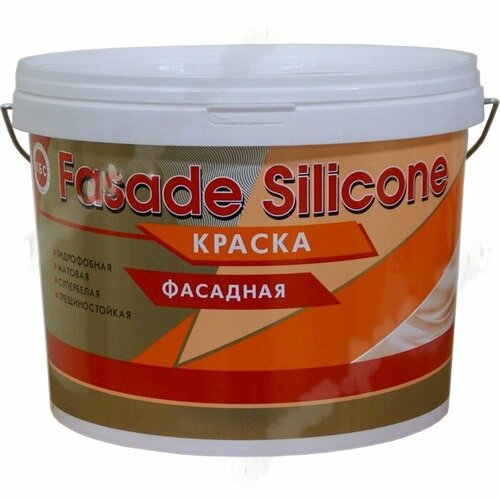 Быт Сервис КБС БС-920 Краска Fasade Silicone Фасадная Силиконовая Трещиностойкая, Паропроницаемая, Водостойкая 10л База С (бесцветная) быт сервис бс 900 краска интерьерная office latex 7 супербелая 2 7л база с