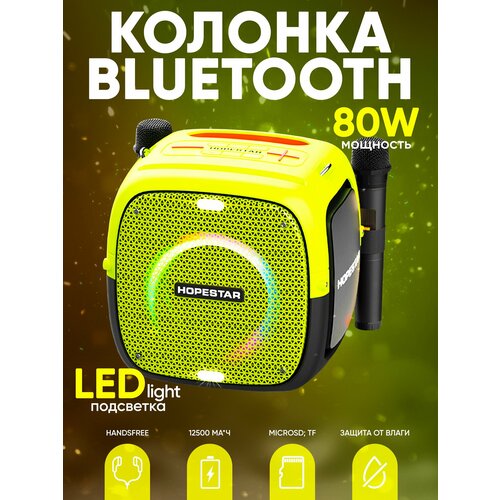 Беспроводная портативная колонка HopeStar PARTY ONE 80W USBAUXBluetooth 1050000₽