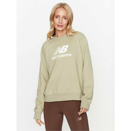 Свитшот New Balance, размер XS [INT], зеленый свитшот supreme futura logo crewneck желтый