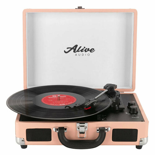 Проигрыватель Alive Audio Glam Blush AAGLM01BU виниловый проигрыватель alive audio glam blush c bluetooth