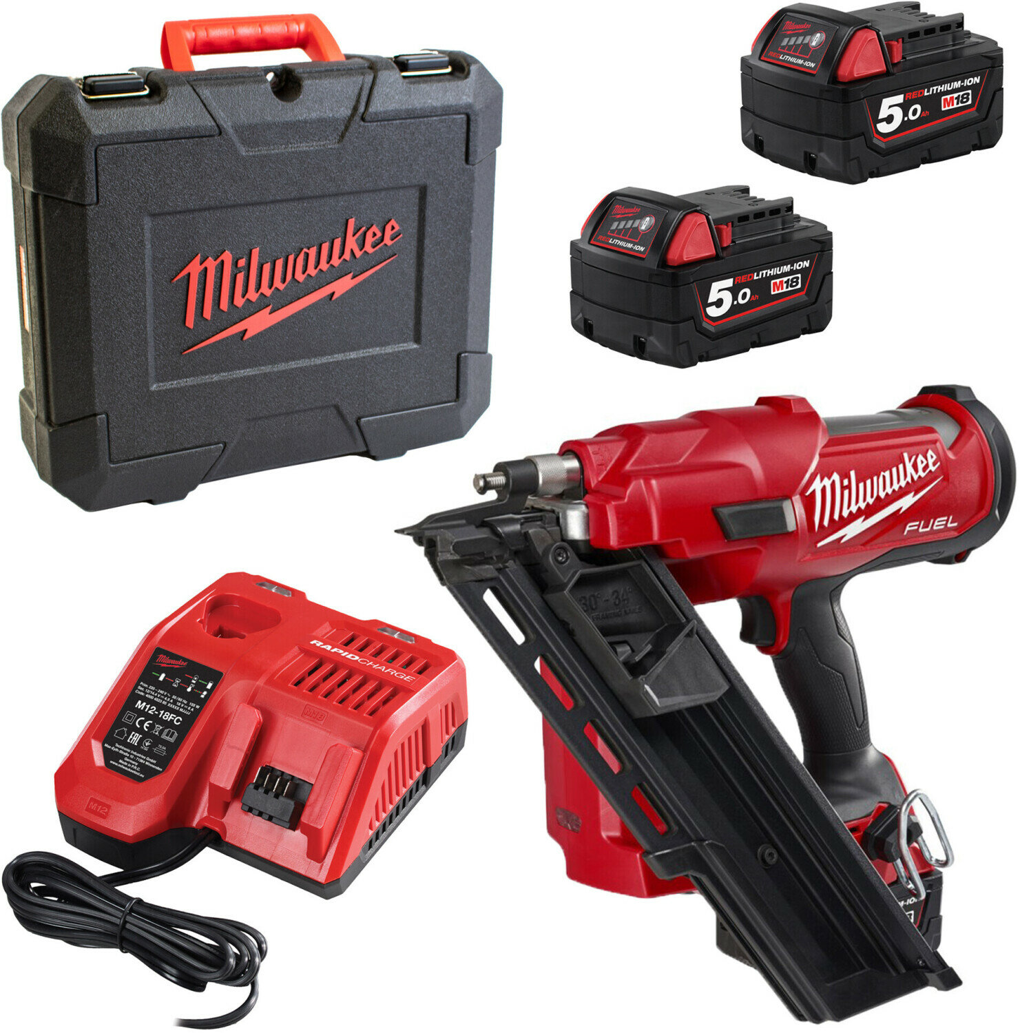 Гвоздезабиватель/Нейлер Milwaukee M18 FFN-502С 4933471404