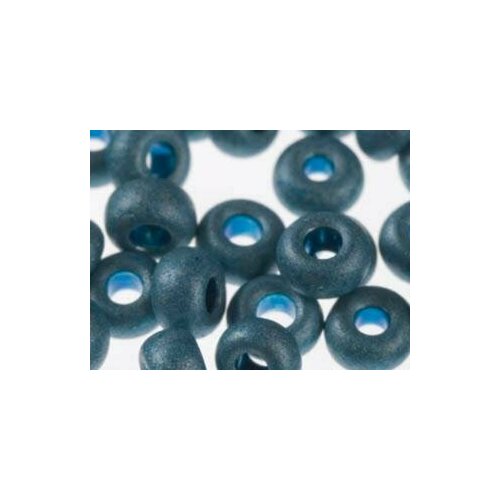 Бисер Preciosa 18536 Кристалл окрашенный голубой матовый металлик 100 23 мм 5 г цена за 2 уп 328₽