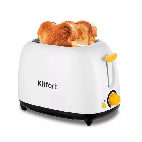 Тостер Kitfort КТ-6207, 750 Вт, 5 режимов прожарки, 2 тоста, чёрно-белый тостер kitfort кт 6207