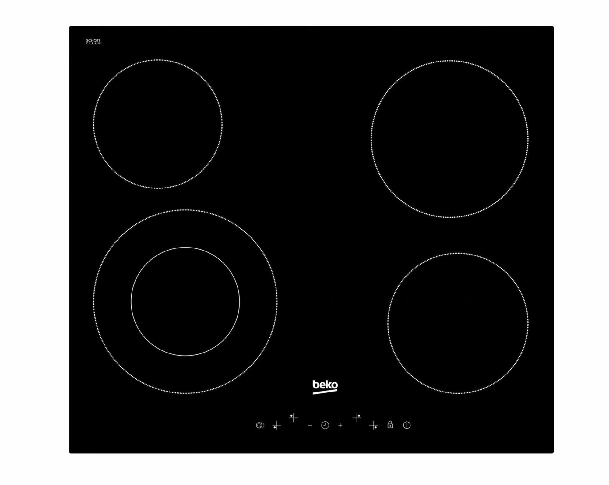 фото Варочная поверхность электрическая BEKO HIC 64402T, черный