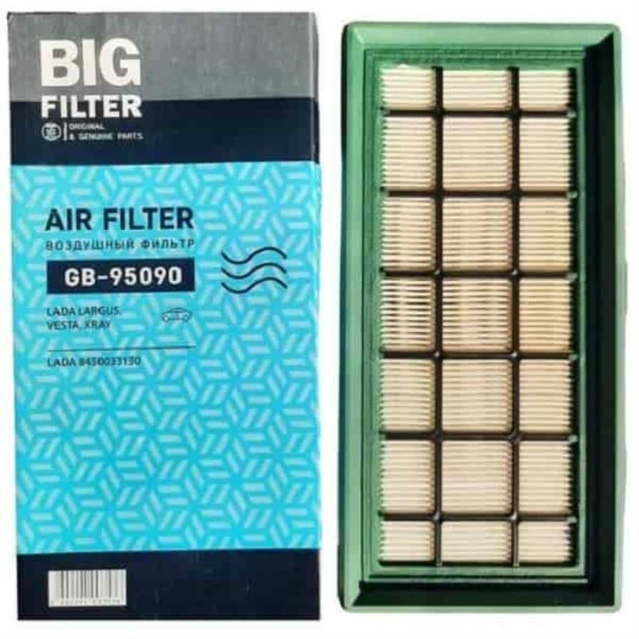 Big Filter GB-95090 фильтр воздушный для автомобиля Lada Largus, Vesta, X-Ray