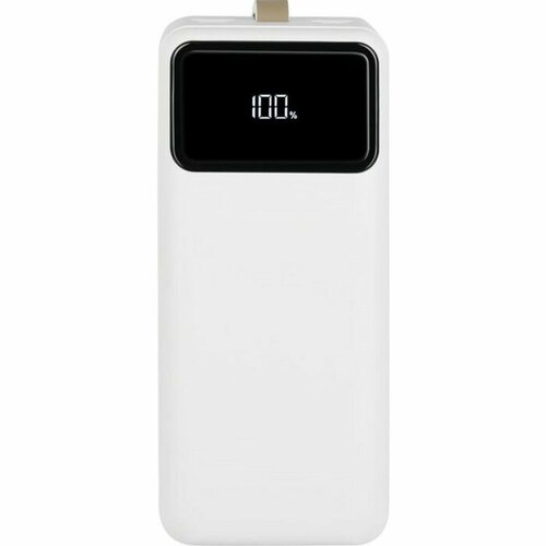 TFN Внешний аккумулятор TFN Porta LCD PD, 40000 мАч, 2 USB, Type-C, microUSB, белый внешний аккумулятор tfn astero 10 pd white