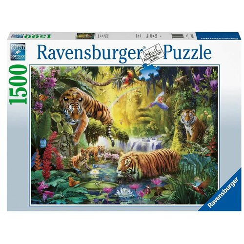 Пазл Ravensburger Спокойные тигры, 1500 дет. 16005 пазл ravensburger 1500 деталей москва