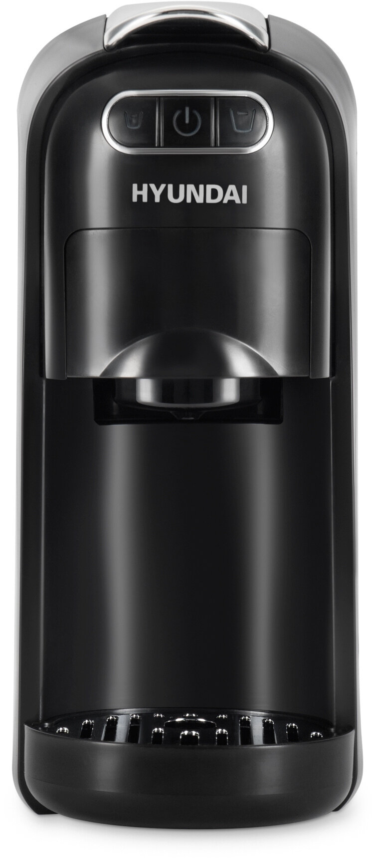 Кофеварка рожковая Hyundai HEM-2123 черный/серебристый