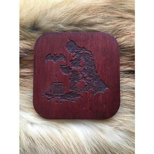 Подставка под кружку бирдекель Бэтмен тёмная Batman 390₽