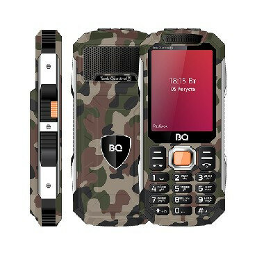 Мобильные телефоны стандарт GSM (BQ 2817 Tank Quattro Power Camouflage)