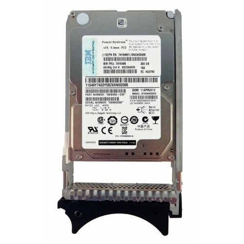 Жесткий диск IBM 74Y6497 300Gb 15000 SAS 25 HDD 17930₽
