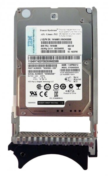 Жесткий диск IBM 74Y6492 300Gb 15000 SAS 2,5" HDD