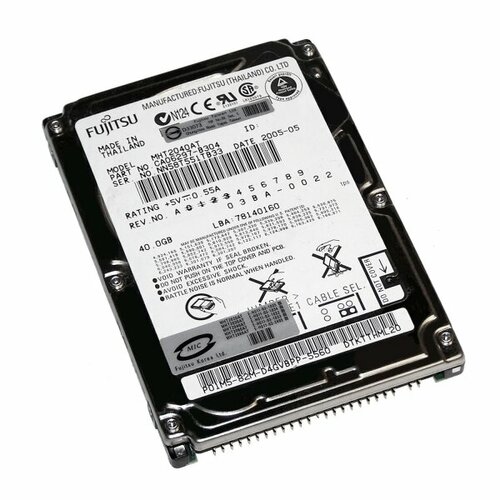 Жесткий диск Fujitsu CA06297-B304 40Gb 4200 IDE 25 HDD 7010₽