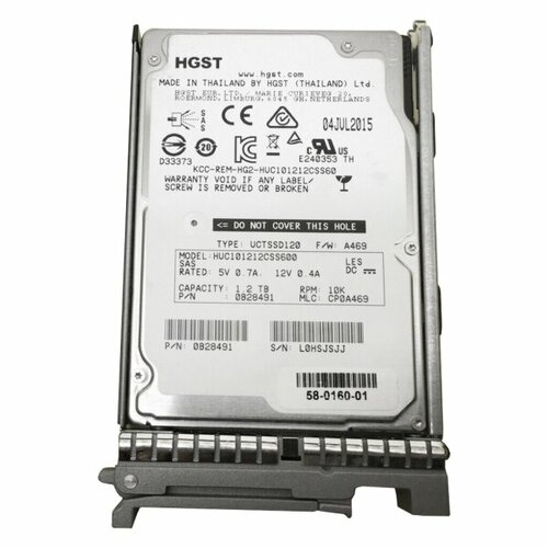 Жесткий Диск Cisco 58-0160-01 12Tb SAS 25 HDD 34625₽