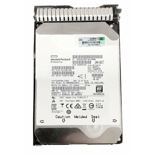 Жесткий диск HP 793674-006 6Tb 7200 SAS 35 HDD 39140₽