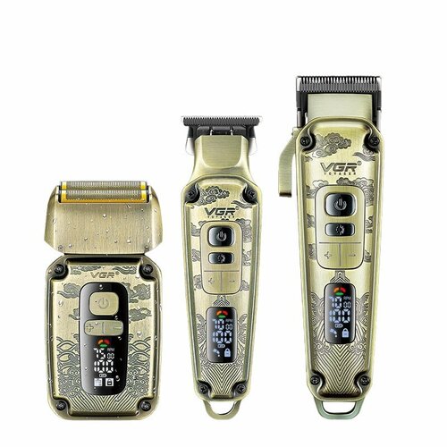 Профессиональная машинка для стрижки волос 3 В 1 Триммер для бороды Электробритва мужская Набор для стрижки волос 6000₽