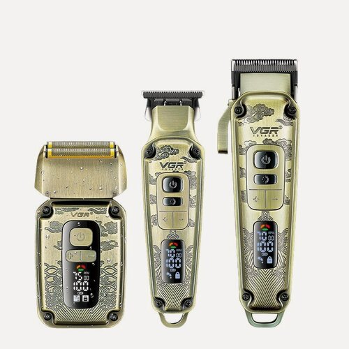 Изображение товара Профессиональная машинка для стрижки волос / 3 В 1 / Триммер для бороды / Электробритва мужская / Набор для стрижки волос