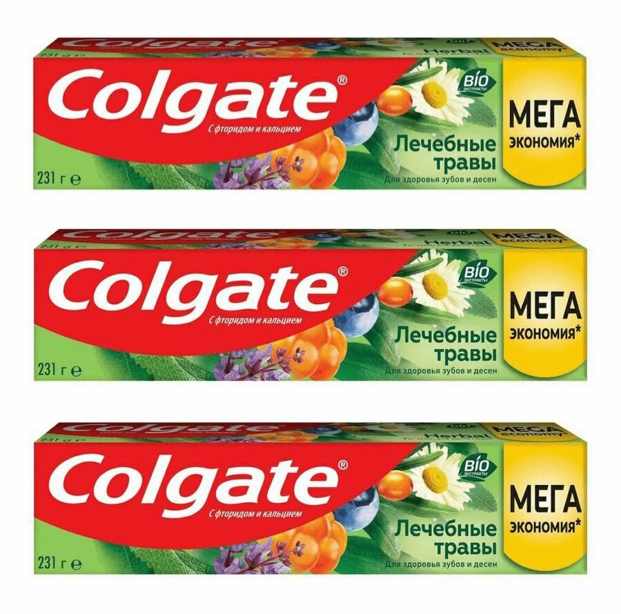Colgate Зубная паста Лечебные Травы, 150 мл, 3 шт