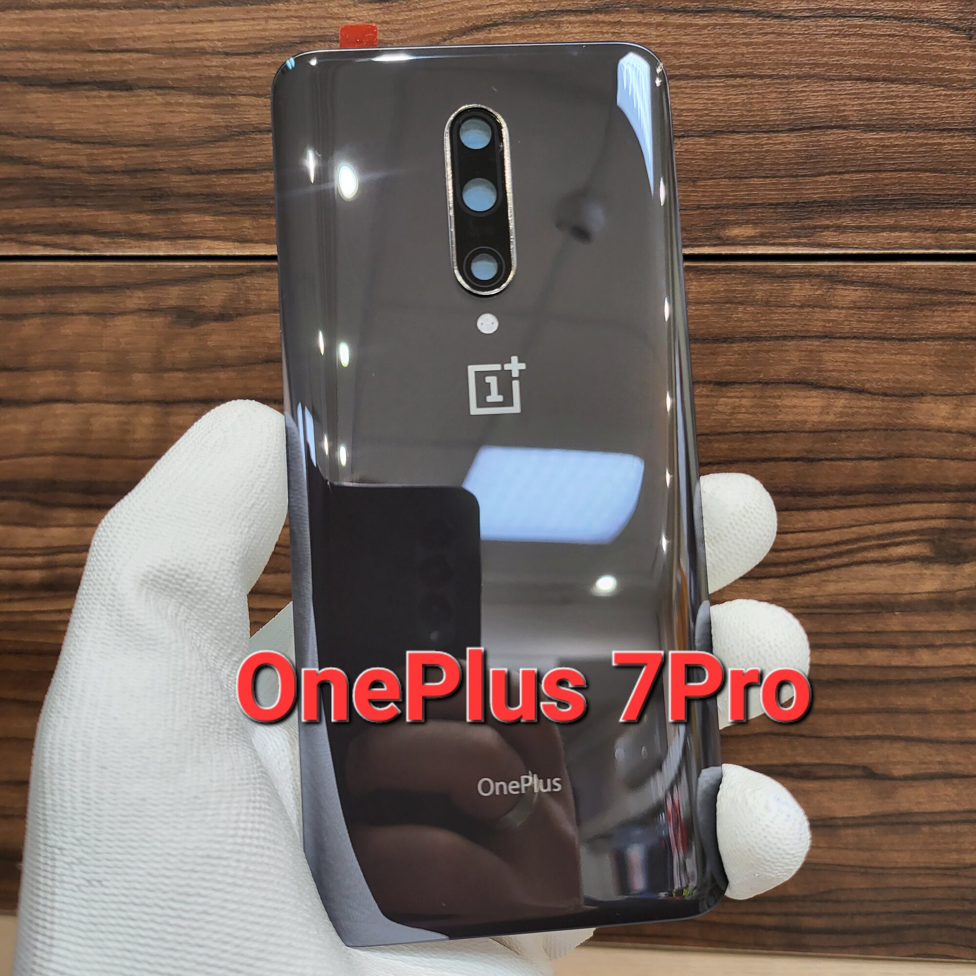 Крышка для OnePlus 7 Pro оригинальная (заднее стекло) цвет: чёрный