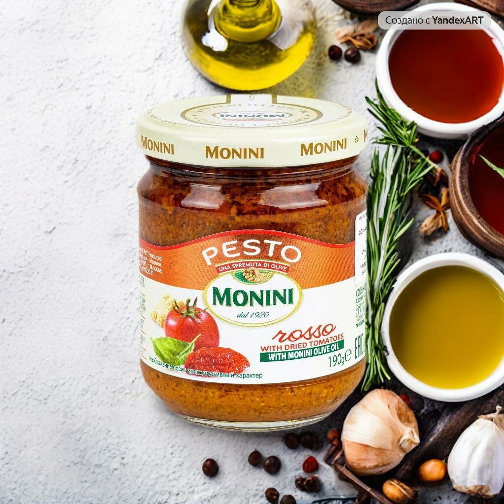 Соус песто Monini Pesto Rosso томатный 190 г - фото №7