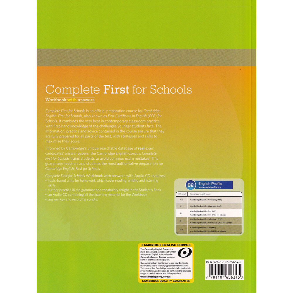 Книга Complete First for Schools WB +ans +D Rev Exam 2015 - фото №2