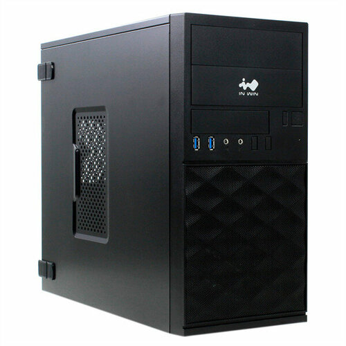 Mini Tower InWin EFS052 Black ______ U3*2+A(HD) + front fan holder + Screwless mATX (без блока питания) корпус microatx inwin efs052 500 вт чёрный