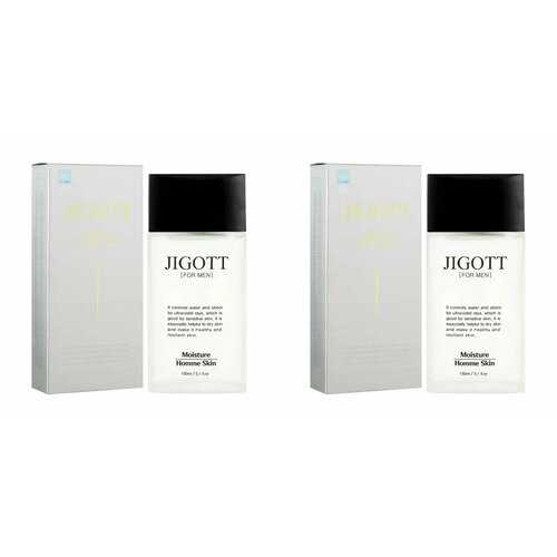 Тонер для лица Jigott мужской, Moisture Homme Skin, 150 мл, 2 шт тонер для лица jigott moisture homme skin мужской 150 мл