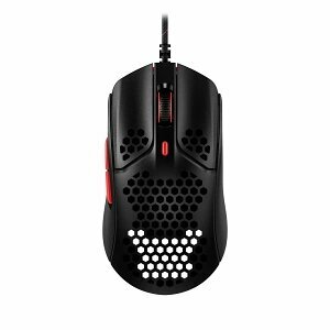 Компьютерная мышь HyperX Pulsefire Haste, игровая, оптическая, проводная, USB, черный и красный [4p5e3aa]