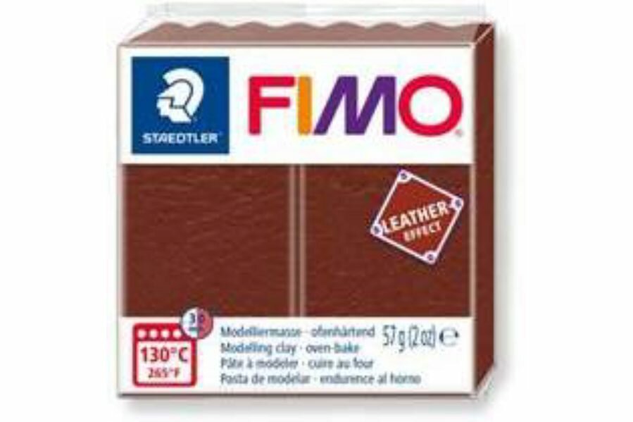 Полимерная глина FIMO Leather-effect, ореховый (779), 57г, 1шт