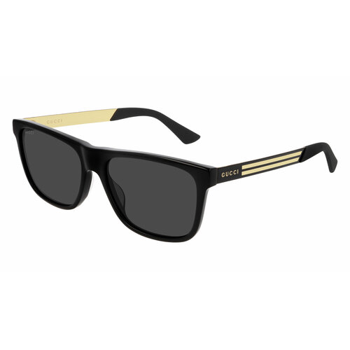 Солнцезащитные очки GUCCI GG0687S 002 GG0687S-002, золотой, черный