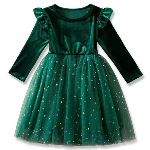 Платье MQATZ, размер 130, зеленый бюст infinity 70 d бежевый 169910 vira