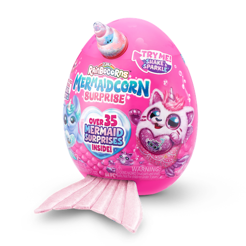 Мягкая игрушка Zuru RainBocorns Mermaidcorn Surprise яйцо зуру русалка Розовый 24 см / зуру