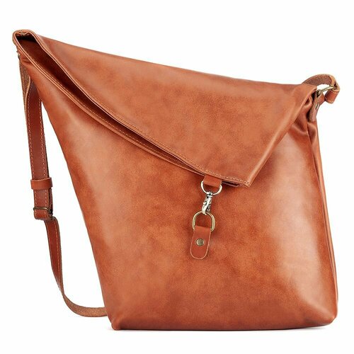 Сумка шоппер Кожинка, фактура гладкая, хаки