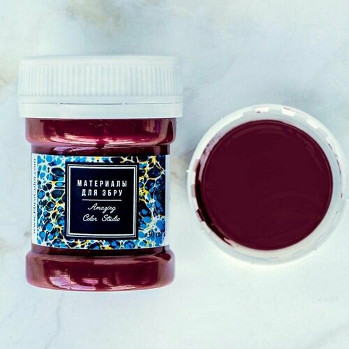 Краска для эбру бордовый 30 мл 602₽